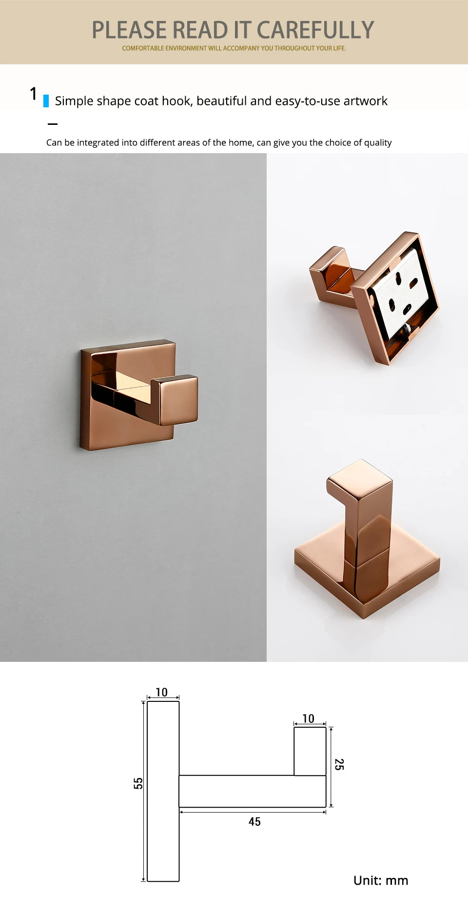 Rose Gold Bathroom Accessories Set Wall Mount Shelf Toilet Bath Hardware Paper Holder Towel Bar Rack Rail Rod Robe Hook Hanger