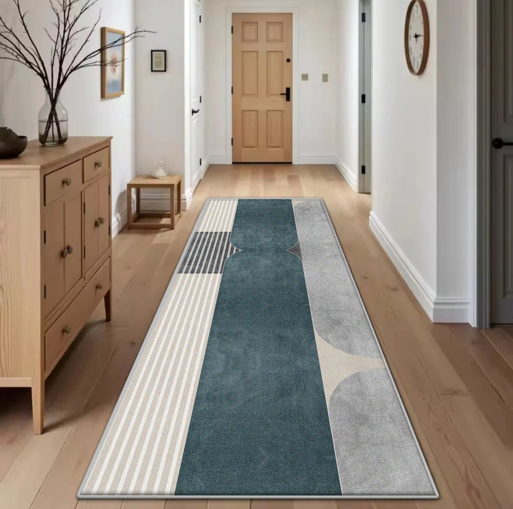 Kitchen Long Runners Carpet Living Room Decoration Corridor Non-slip Rugs Bedroom Doorway Passageway Mat Washable Customizable
