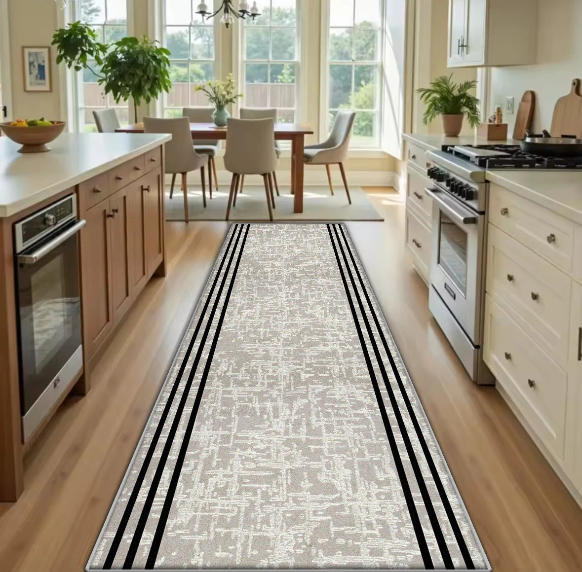 Kitchen Long Runners Carpet Living Room Decoration Corridor Non-slip Rugs Bedroom Doorway Passageway Mat Washable Customizable