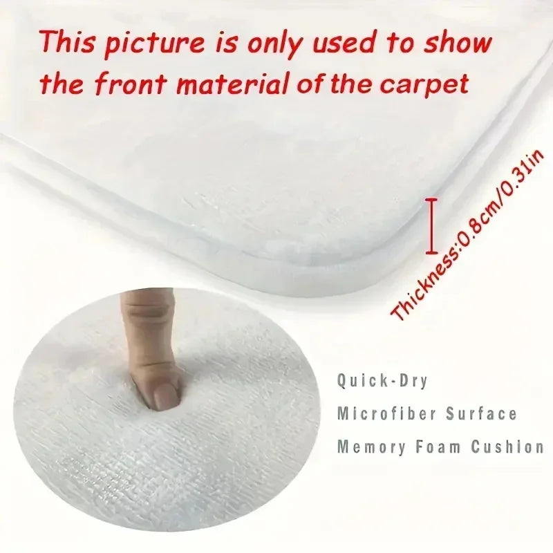 Keep Off Area Rugs Floor Mat Black and White Carpet Door Mat Rug for Bed Sofa Decoration Protect Your Personal Space