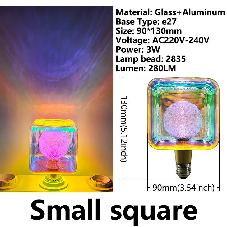 Originality Retro Vintage Edison Bulb Industrial Decor Bulb Lamps E27 3W AC220V Colorful LED Lamp For Bedroom Ambient Light