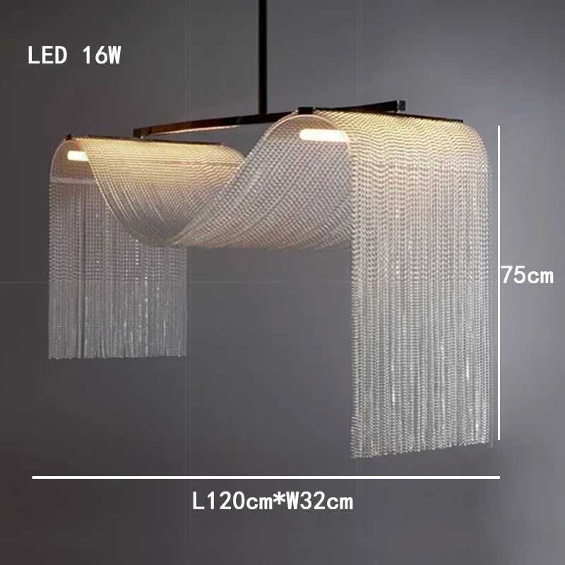 Living Room High Ceiling Home Decor Pendant Lights Modern Designer LED Kitchen Island Hanging Lamps for Ceiling Loft Staircase L