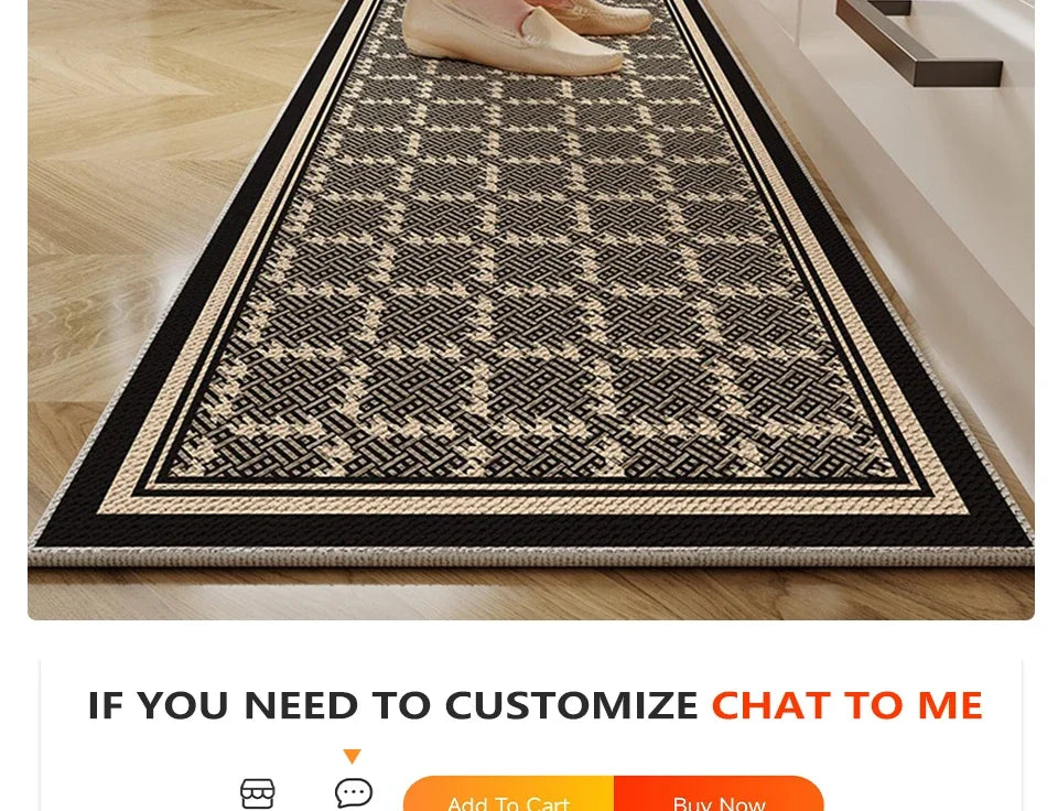 Kitchen Rugs Long Strip Non-slip Floor Mat Wear-resistant Carpet Home Decoration Foot Mats 주방 카펫 alfombras de cocina