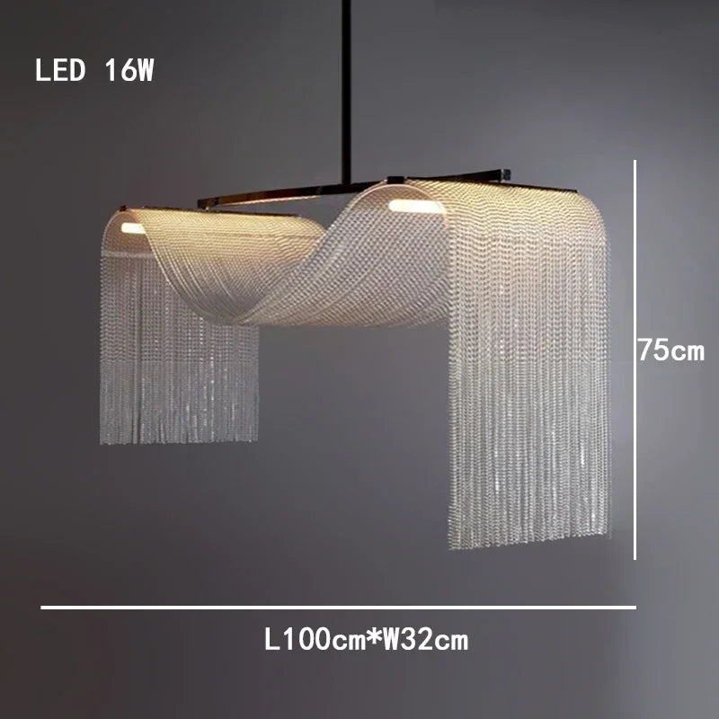 Living Room High Ceiling Home Decor Pendant Lights Modern Designer LED Kitchen Island Hanging Lamps for Ceiling Loft Staircase L