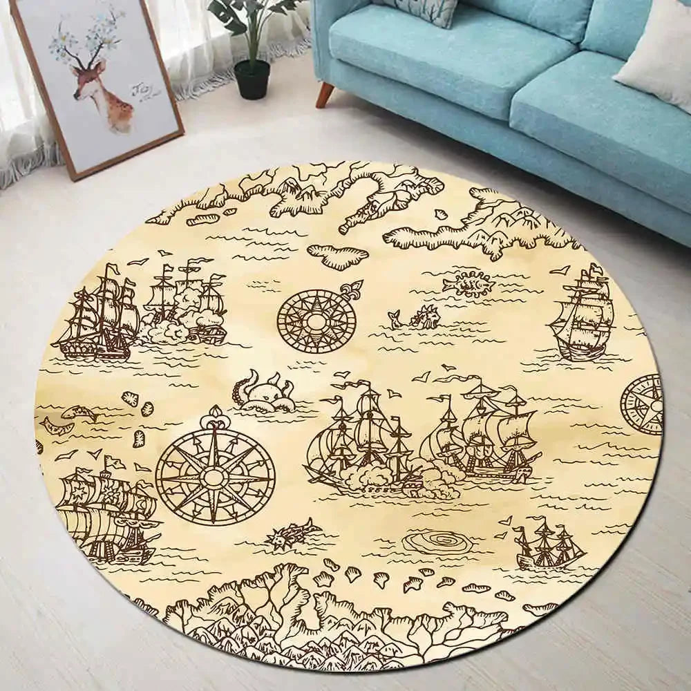Basketball Round Rugs And Carpets for Kids Baby Home Living Room Memory Foam Bedroom Cushion Hallway Toilet Floor Door Bath Mats