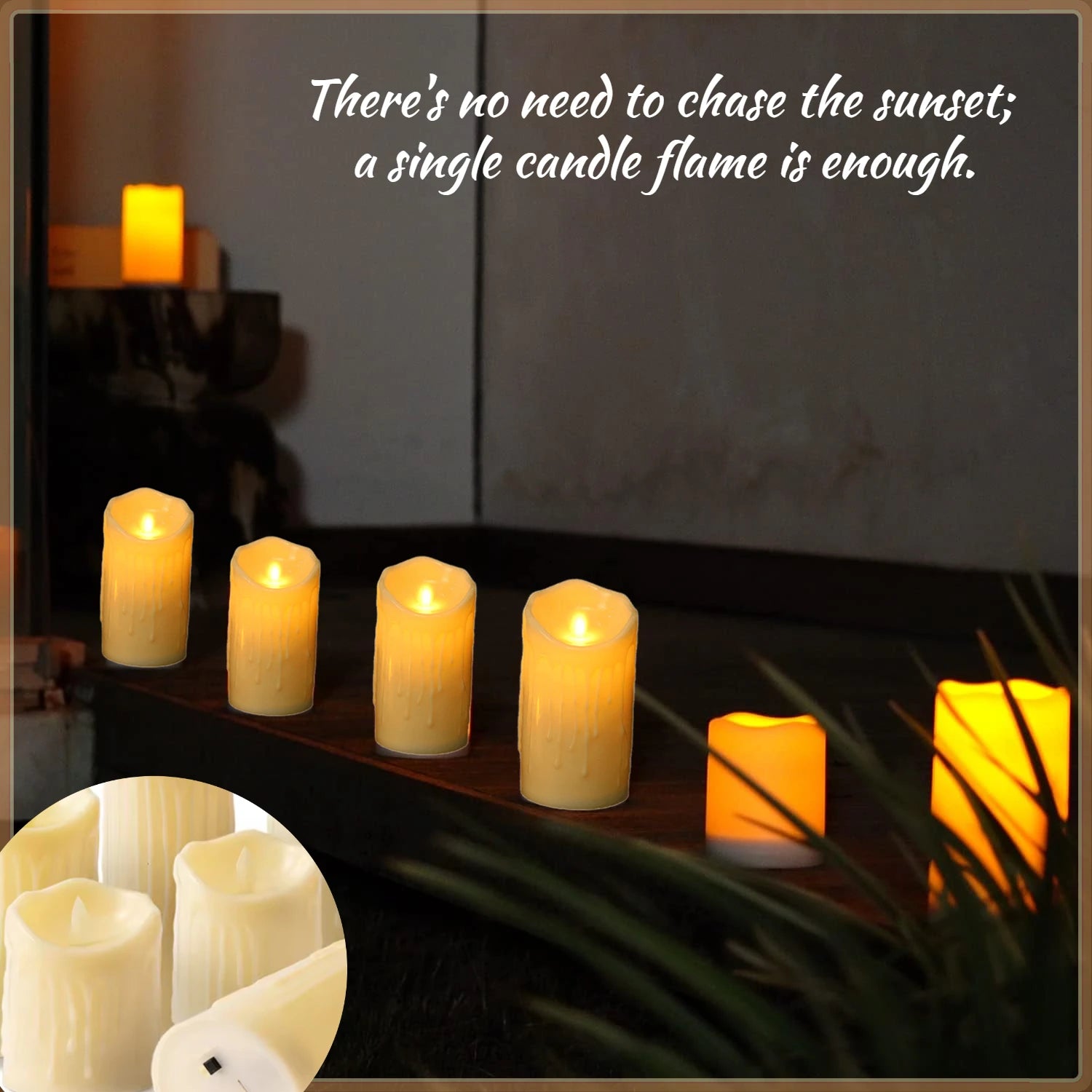 6-90PCS LED Candles Battery Operated Artificial Candles led Candle Flameless Wedding Decoration Concert Halloween Home Decor