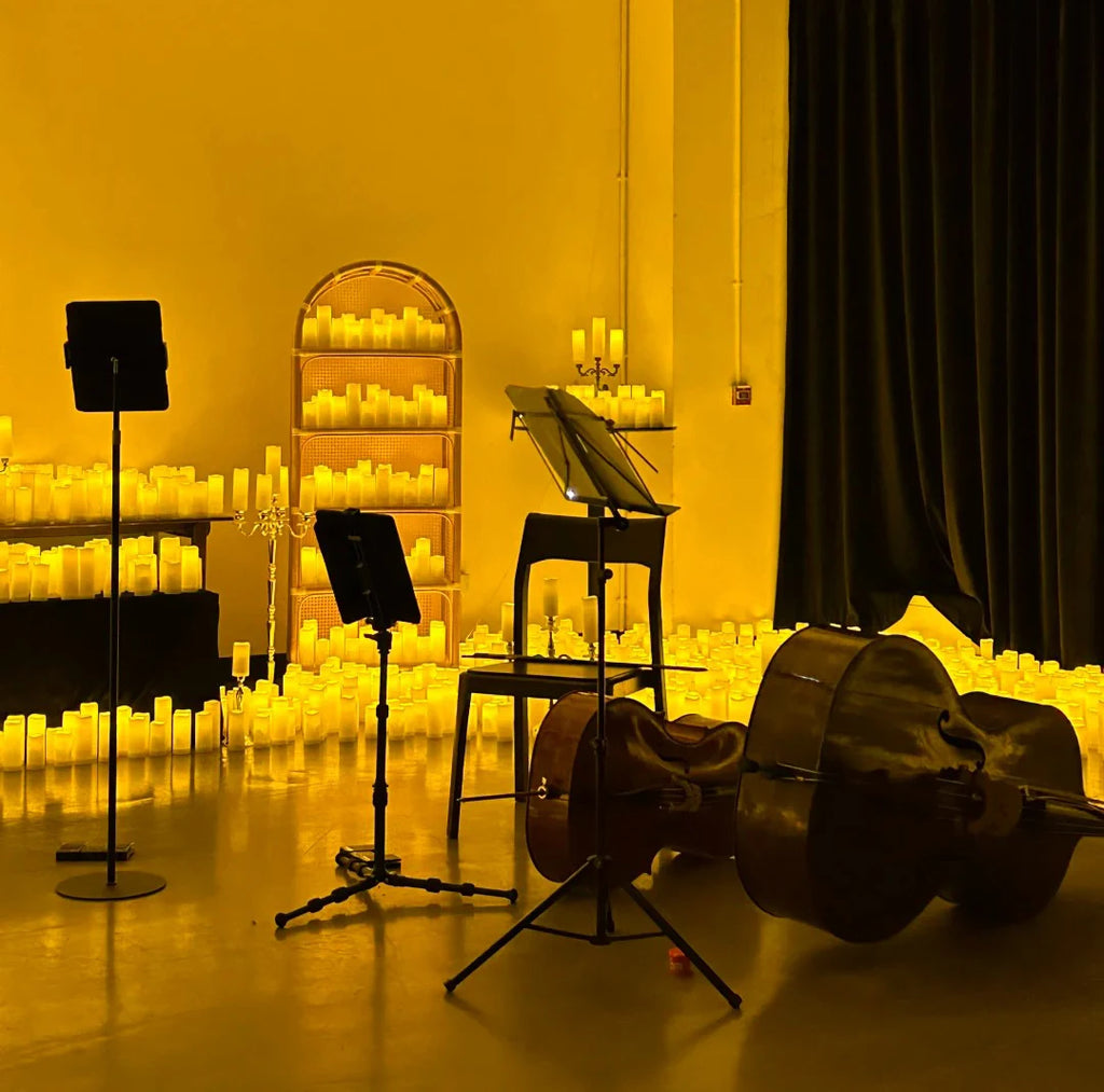 9-180PCS Flameless LED Candles for Wedding Artificial Candles LED Pillar Candle for Concert Decor Battery Powered with Remote