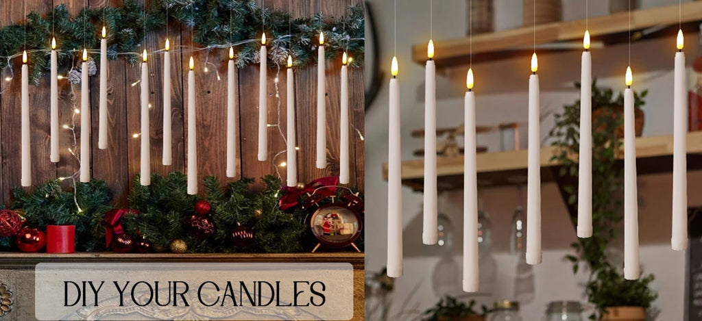 10-200PCS Flameless Taper Candles Wedding Flickering LED Candles Battery Operated Candles for Wedding Halloween Christmas Party