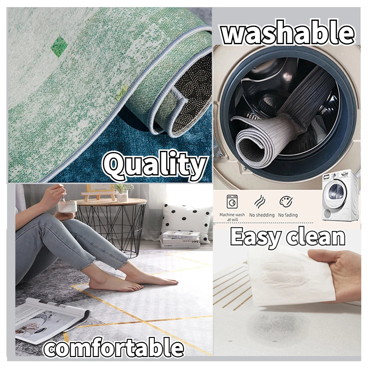 Nordic Abstract Long Runner Rugs Decoration Home Living Room Sofa Corridor Carpet Bedroom Cloakroom Doorway Aisle Non-slip Mat