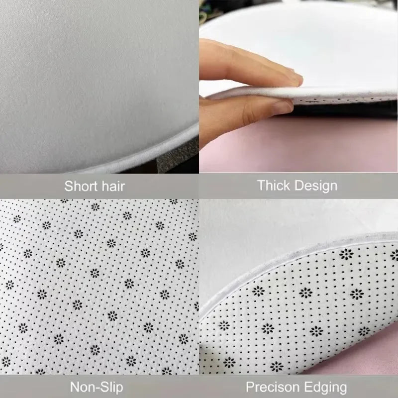 Round Carpet Mat New 3D Visual Illusion Spiral Rug Floor Mats for Bedroom Living Room Decoration Creative Rugs The Black Trap