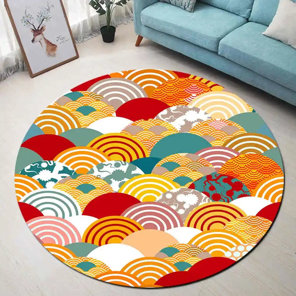 Basketball Round Rugs And Carpets for Kids Baby Home Living Room Memory Foam Bedroom Cushion Hallway Toilet Floor Door Bath Mats
