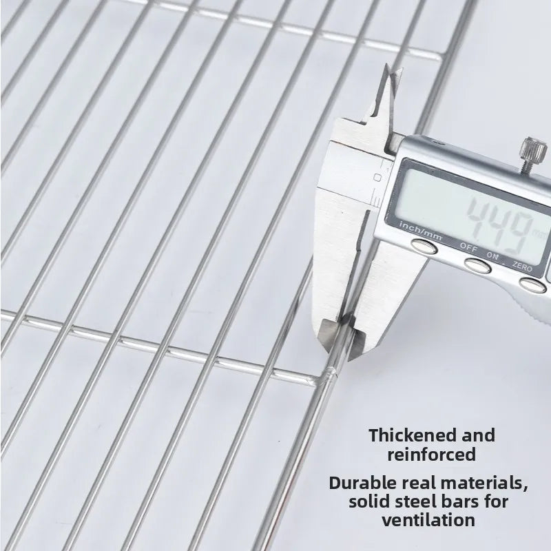 Stainl Steel Rectangular Me Ra Oil Drainage Fryer Control Pan Commercial Oil Filter ate Barbecue Cooking Utensils