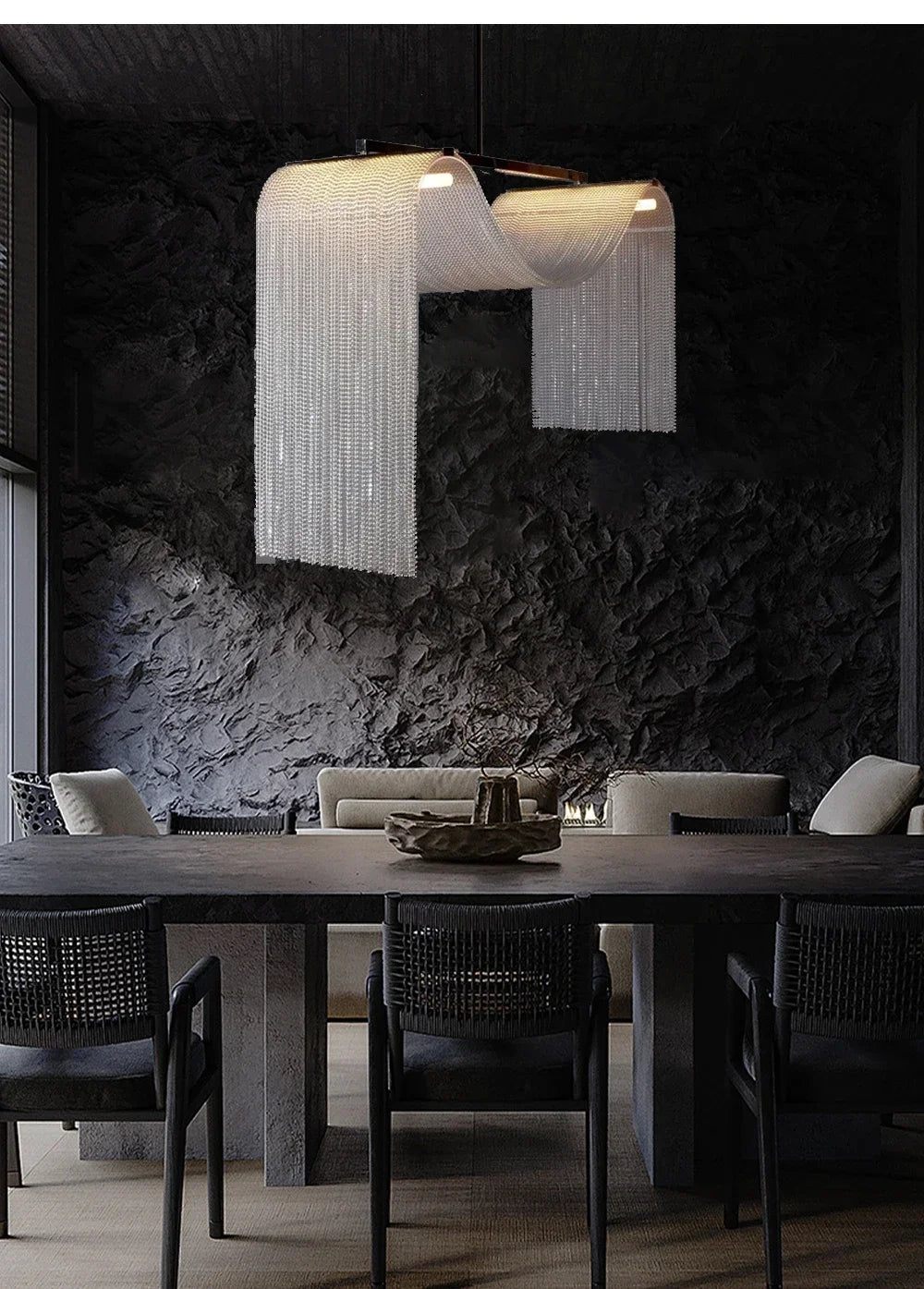 Living Room High Ceiling Home Decor Pendant Lights Modern Designer LED Kitchen Island Hanging Lamps for Ceiling Loft Staircase L