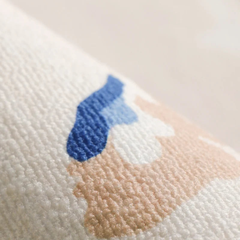 Retro Style Rugs for Bedroom Large Area Living Room Decoration Light Luxury Carpet Washable Cloakroom Floor Mat Bedside Soft Rug