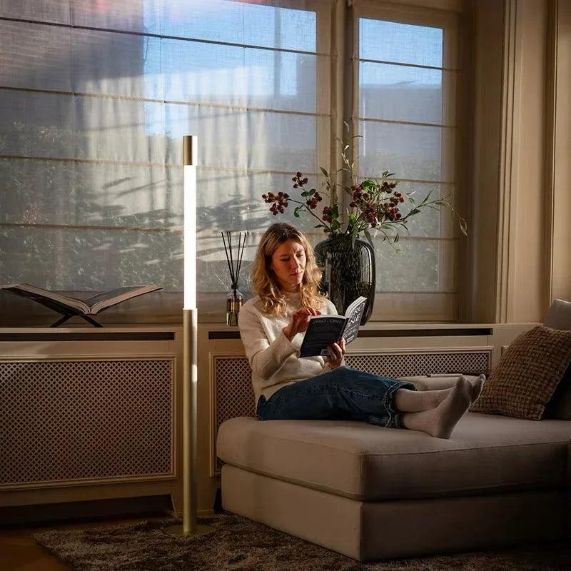 Modern Minimalist LED Touch Sensor Floor Lamps For Bedroom Bedside Sofa Side Standing Lamp Hight Adjustabl Led Corner Floor Lamp