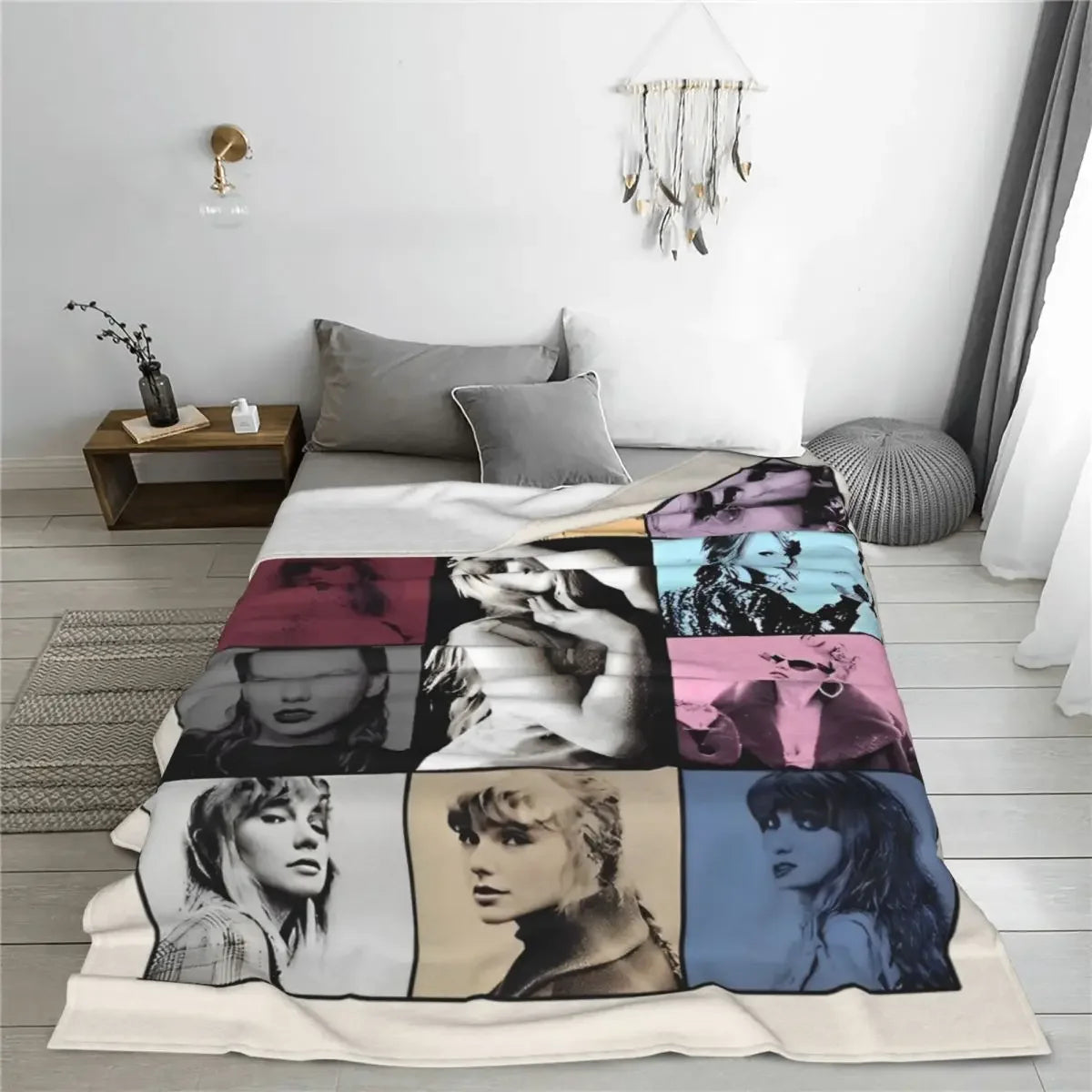 The Eras Tour Blanket Flannel Print Tayloring Portable Lightweight Thin Throw Blankets for Bedding Outdoor Quilt