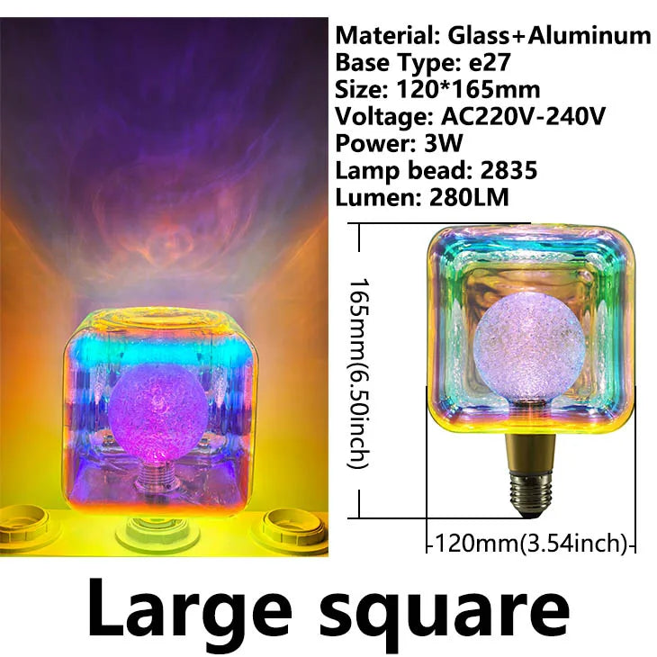 Originality Retro Vintage Edison Bulb Industrial Decor Bulb Lamps E27 3W AC220V Colorful LED Lamp For Bedroom Ambient Light