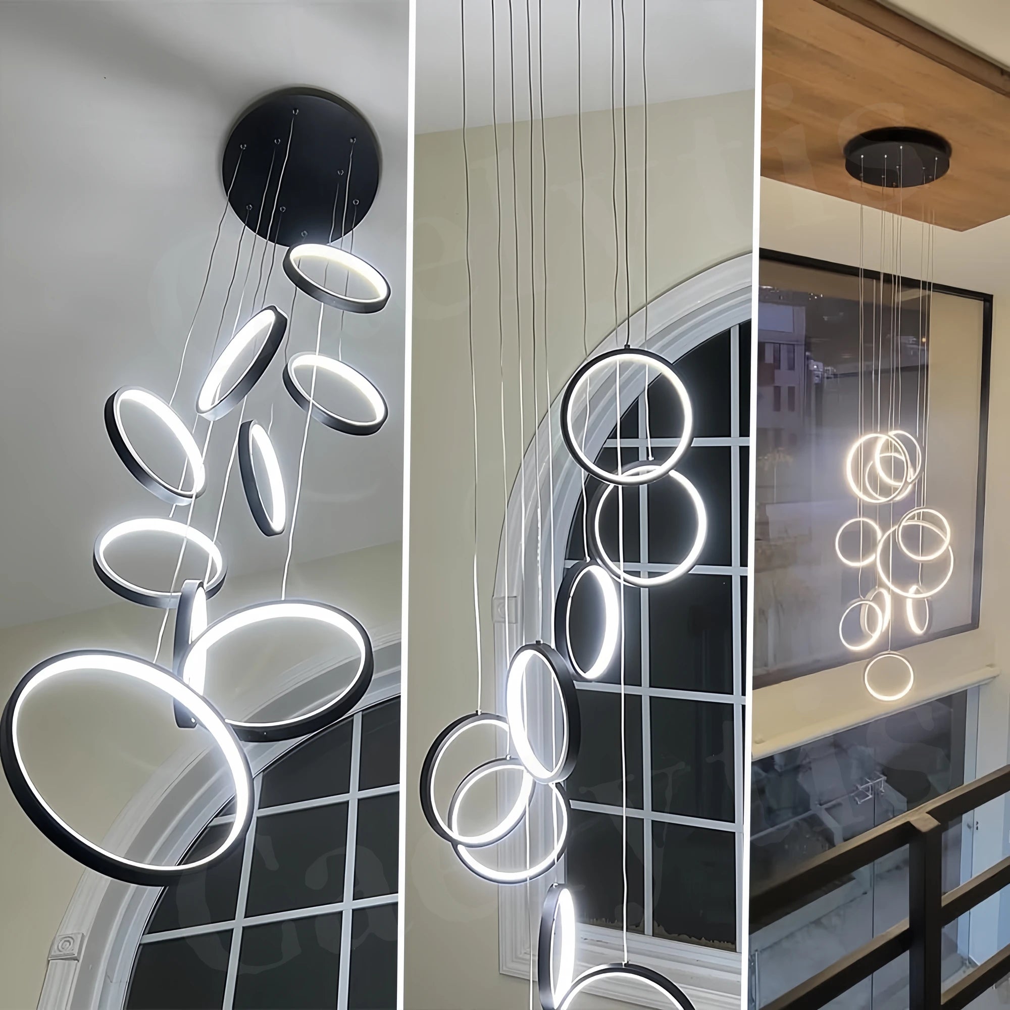 Modern Simple LED Chandelier Pendant Light For Living Dining Room Loft Indoor Home Decoration Lighting Stair Lamps Light Fixture