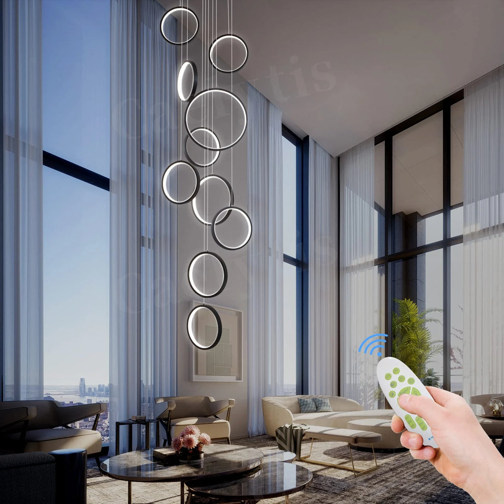 Modern Simple LED Chandelier Pendant Light For Living Dining Room Loft Indoor Home Decoration Lighting Stair Lamps Light Fixture