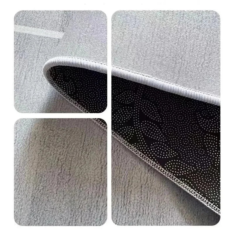 Geometric Pattern 3D Area Rugs for Living Room and bedroom decor Washable Carpets with Non-slip Backing European Inspired Mats