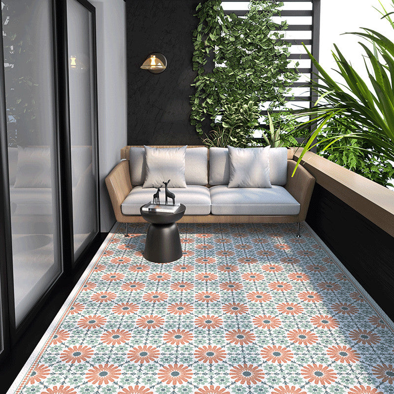 Large-area Outdoor Balcony Rug PVC Leather Entrance Carpets Large-area Living Room Rugs Kitchen Oil-proof and Non-slip Carpet