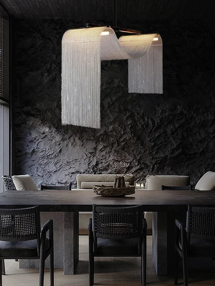 Living Room High Ceiling Home Decor Pendant Lights Modern Designer LED Kitchen Island Hanging Lamps for Ceiling Loft Staircase L