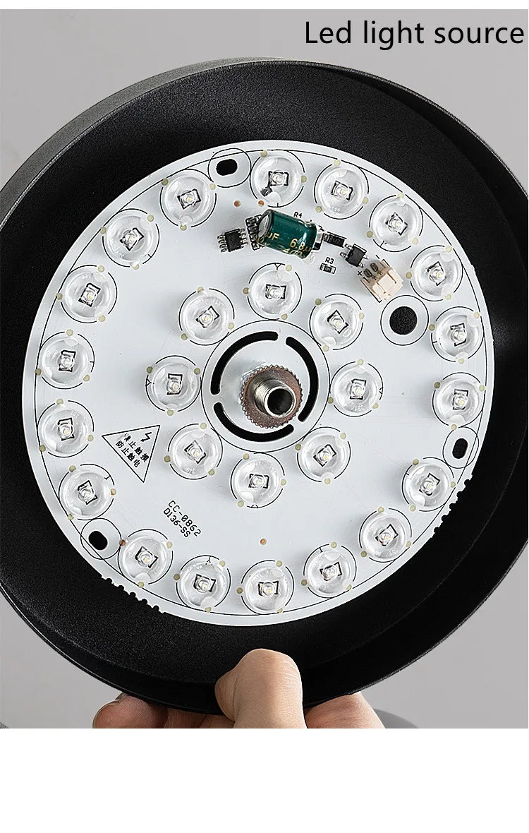 Modern Industry Round Wall Lamps Bedroom Bedside Lamp Led Wall Sconce Light Fixtures Black Iron Luminaire Indoor Loft Home