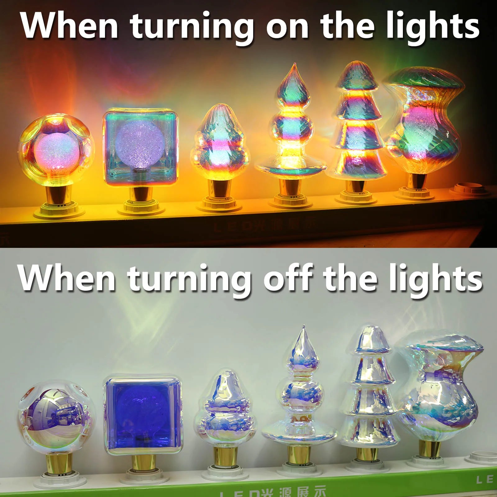 Originality Retro Vintage Edison Bulb Industrial Decor Bulb Lamps E27 3W AC220V Colorful LED Lamp For Bedroom Ambient Light