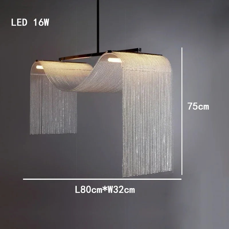Living Room High Ceiling Home Decor Pendant Lights Modern Designer LED Kitchen Island Hanging Lamps for Ceiling Loft Staircase L