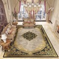 Luxury Decoration Large Rugs for Living Room Golden Stripe Antiskid Bedroom Soft Carpet Lounge Washable Plush Floor Mat Bedside