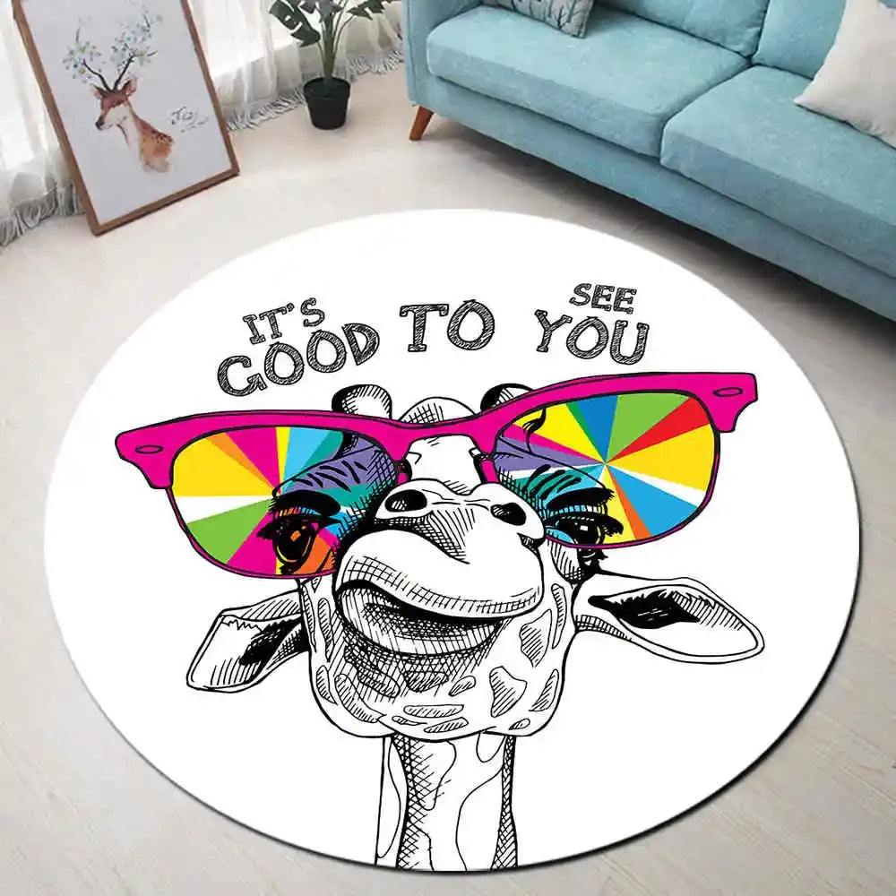 Basketball Round Rugs And Carpets for Kids Baby Home Living Room Memory Foam Bedroom Cushion Hallway Toilet Floor Door Bath Mats