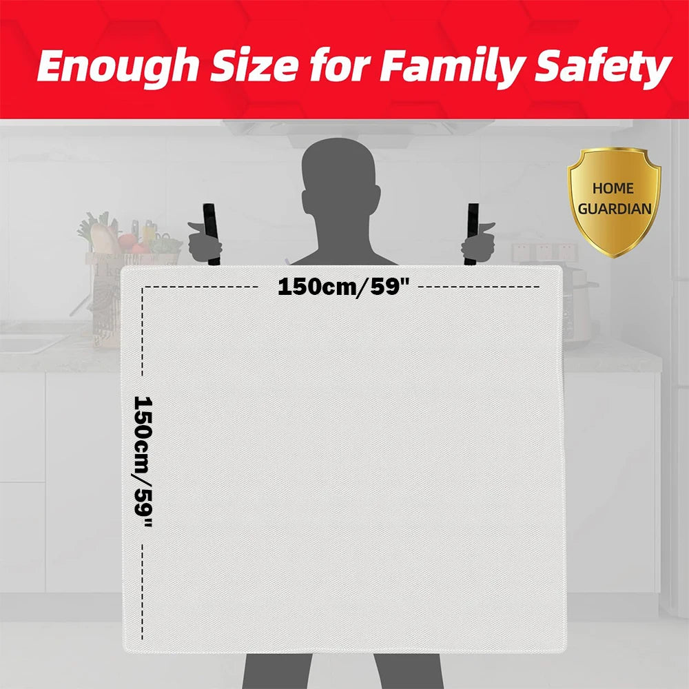 Fire Suppression Blankets Emergency Fiberglass Fireproof Blanket for Kitchen Home Camping Grill Car Office Warehouse Fireplace