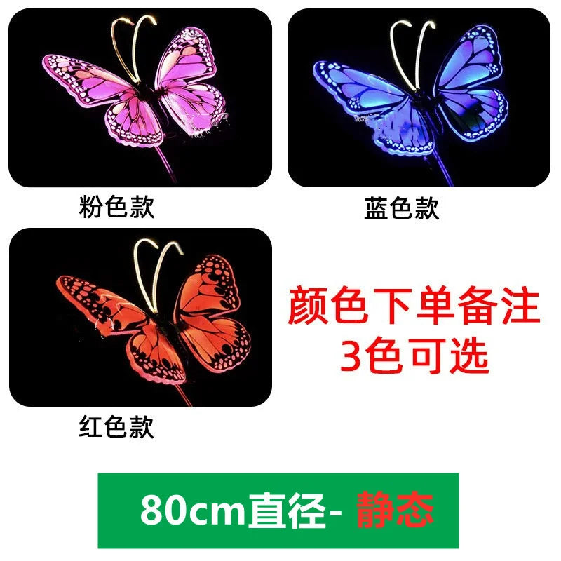 Wedding Butterfly Glow Lights Simulation Outdoor Dynamic And Static Decorative Lamps For Holiday Party Garden Yard Patio Event