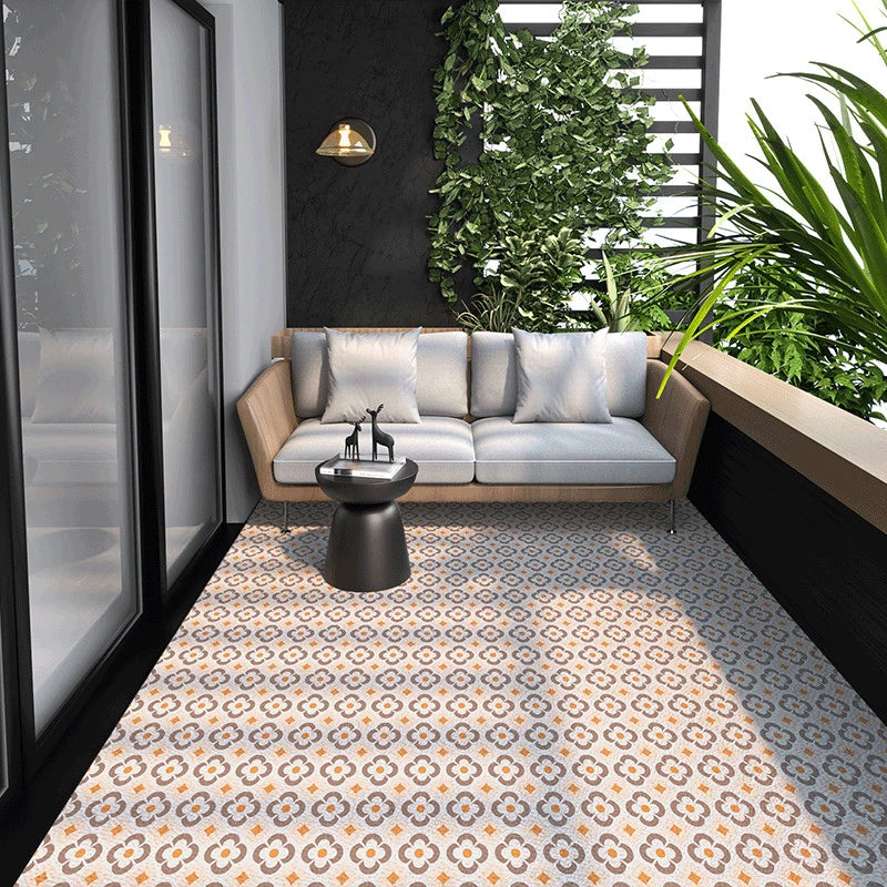 Large-area Outdoor Balcony Rug PVC Leather Entrance Carpets Large-area Living Room Rugs Kitchen Oil-proof and Non-slip Carpet