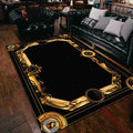 Black Gold Marble Carpet for Living Room Decorations Sofa Table Large Area Rugs Bedroom Luxury Long Floor Mat Anti-slip Doormat