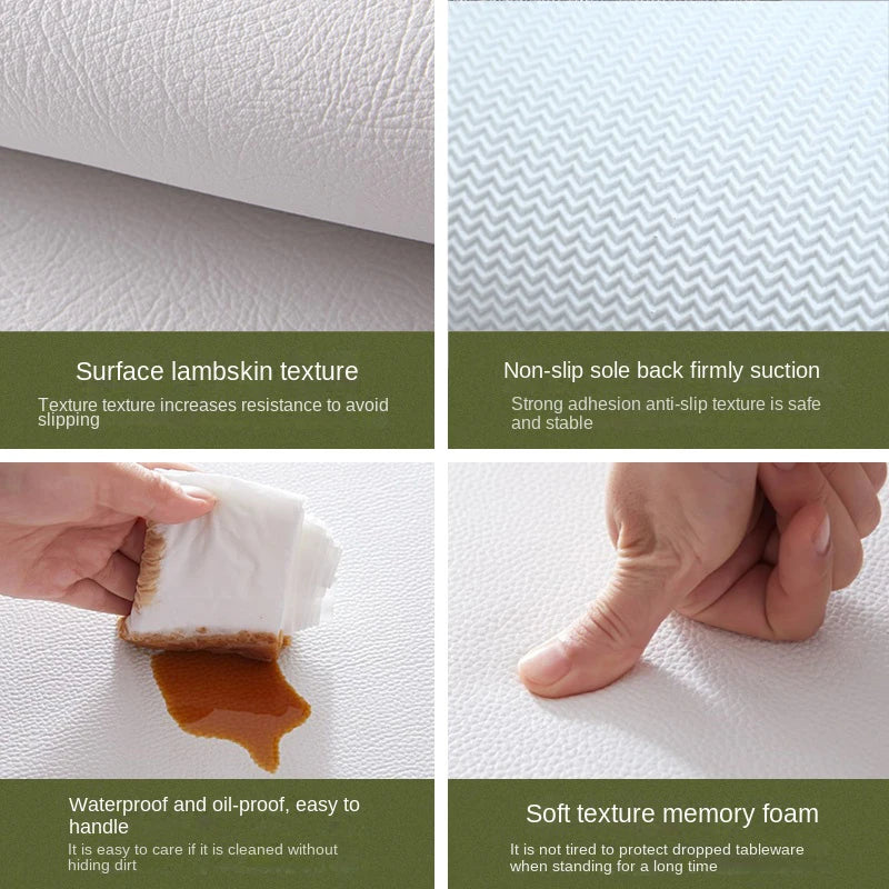 Large-area Outdoor Balcony Rug PVC Leather Entrance Carpets Large-area Living Room Rugs Kitchen Oil-proof and Non-slip Carpet