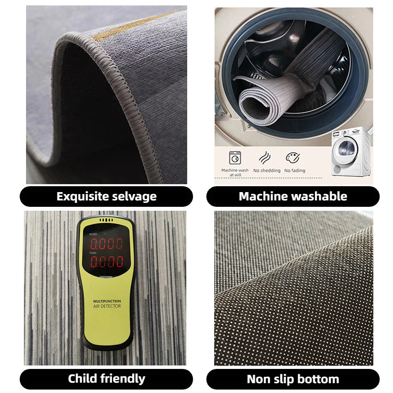 Modern Light Luxury Carpets for Living Room Decoration Abstract Rug Large Bedroom Lounge Rugs 300x400 Coffee Table Mat Non-slip