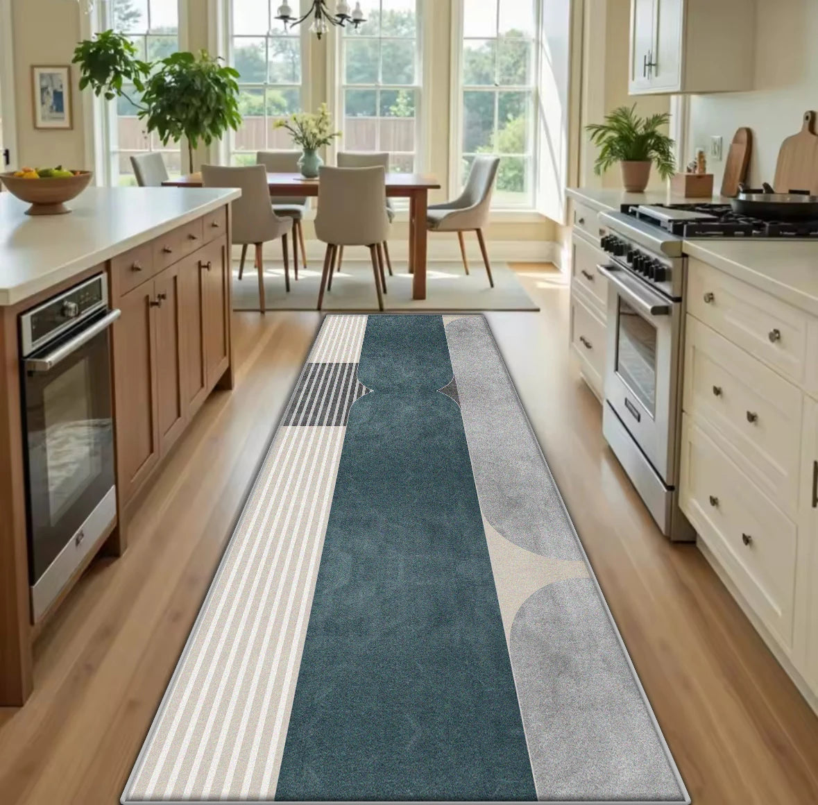 Kitchen Long Runners Carpet Living Room Decoration Corridor Non-slip Rugs Bedroom Doorway Passageway Mat Washable Customizable
