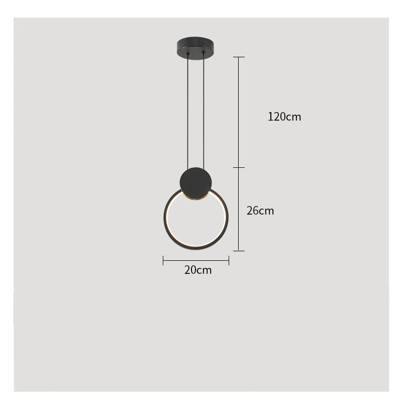 Modern Simple LED Chandelier Pendant Light For Living Dining Room Loft Indoor Home Decoration Lighting Stair Lamps Light Fixture