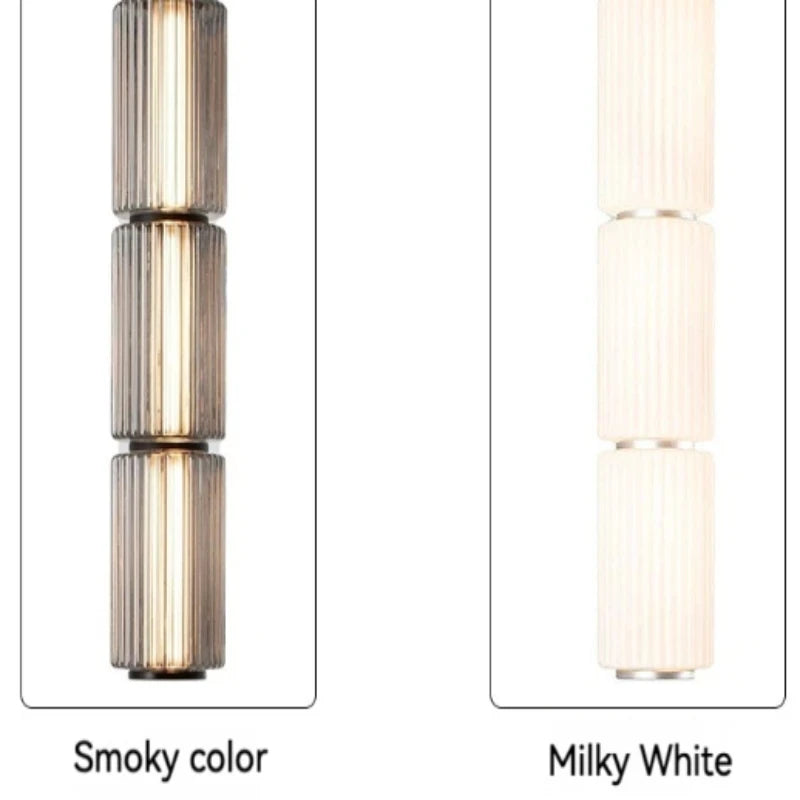 Nordic Designer Floor Lights For Indoor Living Room Bedroom Decor Nordic Led Stand Lighting Smoke White Glass Bright Desk Lamps