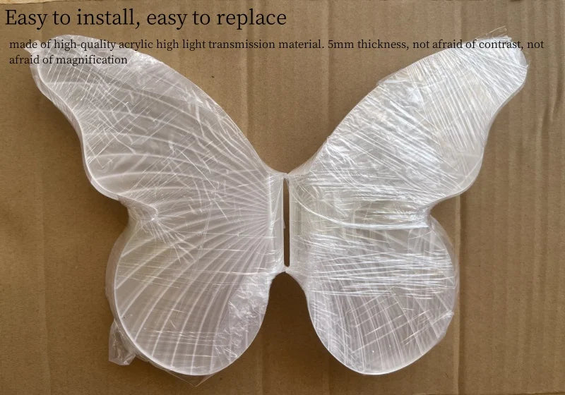 Modern Butterfly Pendant Lamp Landscape Atmosphere Lamps Indoor Butterfly Lights for Home Wedding Decoration LED String Light