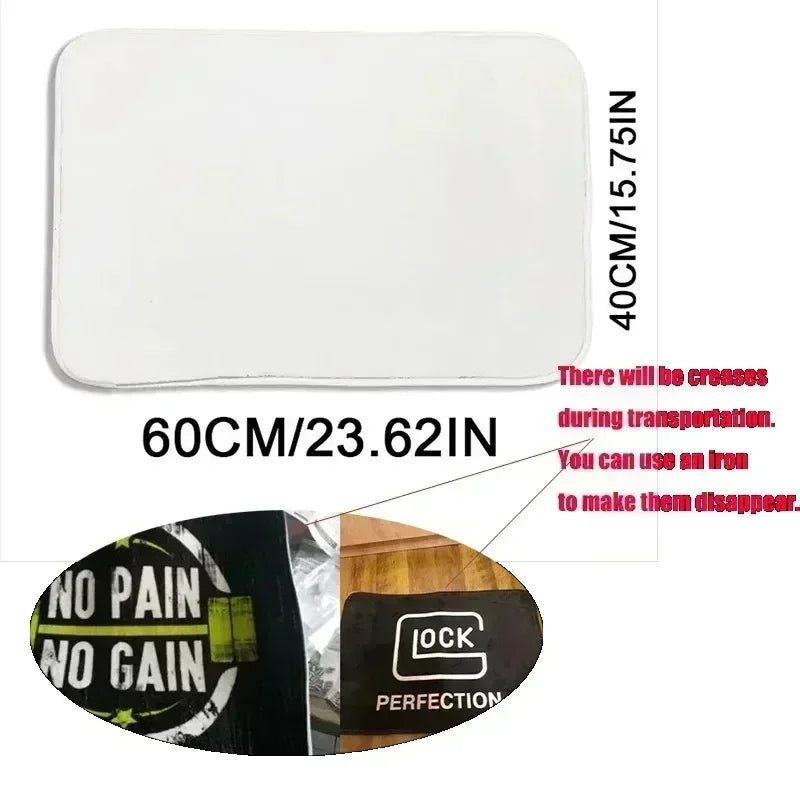 Keep Off Area Rugs Floor Mat Black and White Carpet Door Mat Rug for Bed Sofa Decoration Protect Your Personal Space