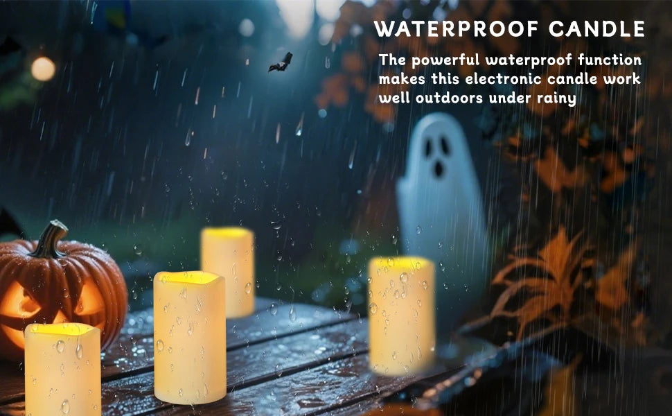 9-180PCS Flameless LED Candles for Wedding Artificial Candles LED Pillar Candle for Concert Decor Battery Powered with Remote